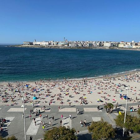 Piso Con Vistas A La Playa De Riazor Apartamento Corunha Exterior foto