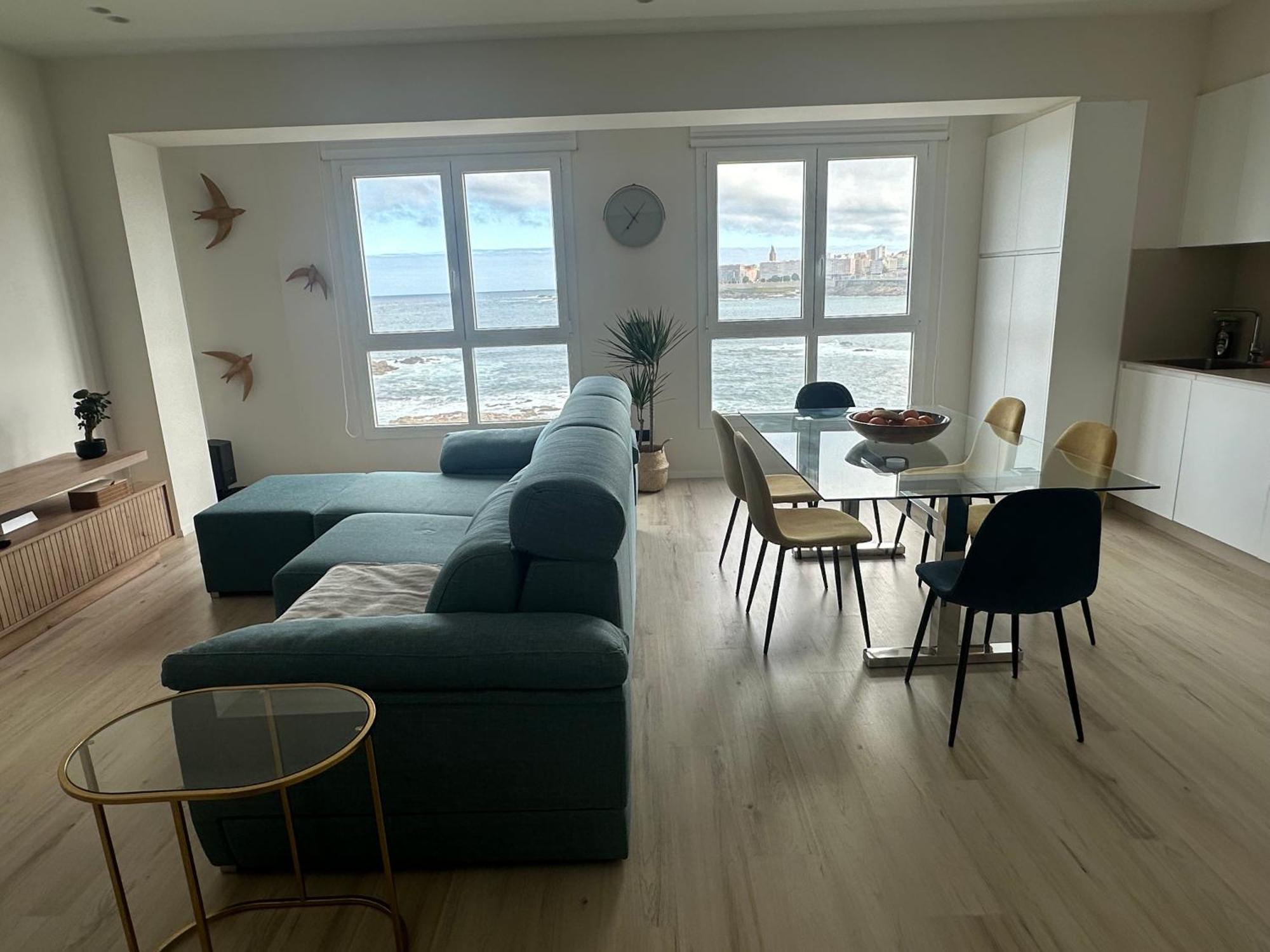 Piso Con Vistas A La Playa De Riazor Apartamento Corunha Exterior foto